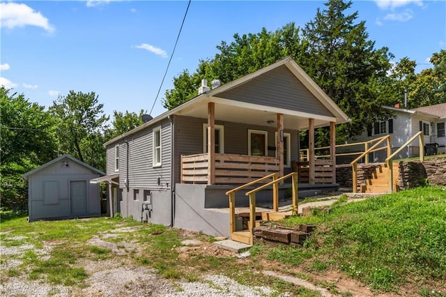 1205 E Parker Ave, Independence, MO 64050 - view of front of home featuring a storage shed