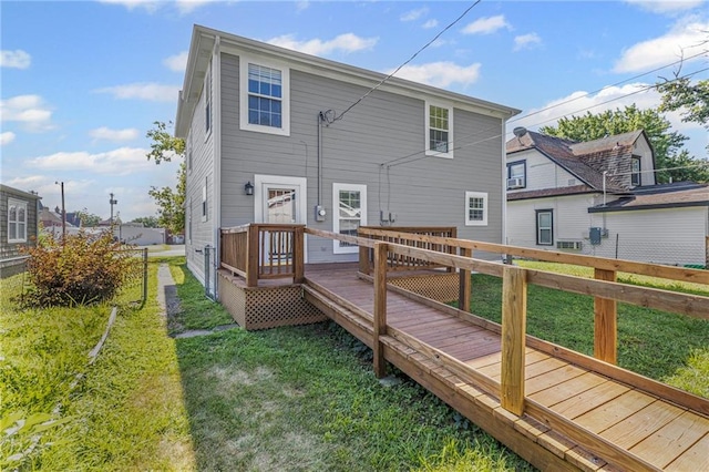 420 S Walnut St, Ottawa, KS 66067 - back of property featuring a deck