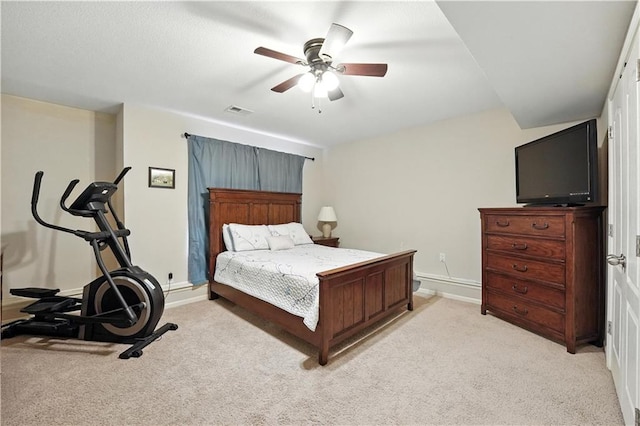 2353 SW Switchback Ct, Lees Summit, MO 64082 - bedroom with light carpet and ceiling fan