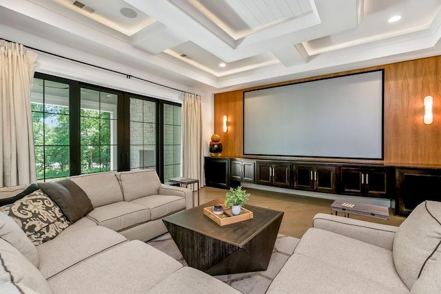 27497 W 108th St, Olathe, KS 66061 - home theater with light wood-style flooring and recessed lighting