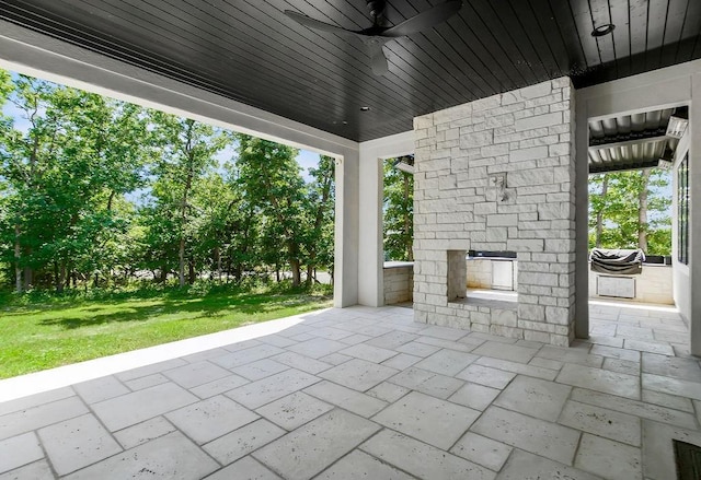 27497 W 108th St, Olathe, KS 66061 - view of patio / terrace featuring a ceiling fan