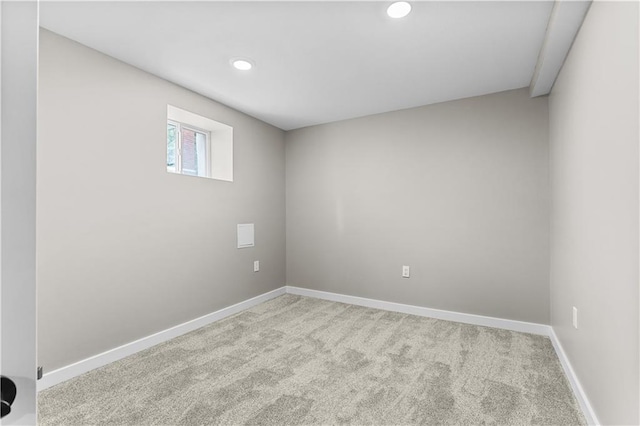 341 N 15th St, Kansas City, KS 66102 - carpeted spare room with baseboards and recessed lighting