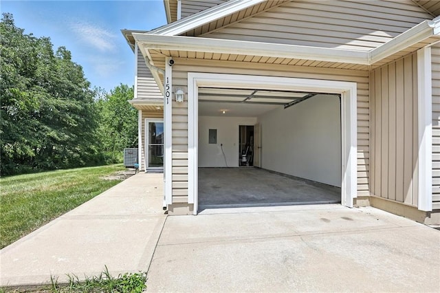 1501 SW Shelby Dr, Lees Summit, MO 64081 - garage with concrete driveway and electric panel