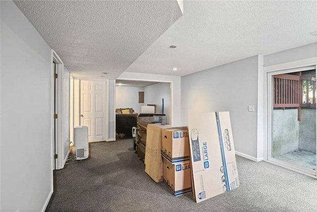 14510 W 138th Ter, Olathe, KS 66062 - hallway with a textured ceiling and carpet flooring