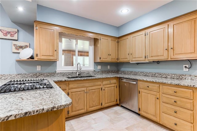 8224 Linden Dr, Prairie Village, KS 66208 - kitchen featuring stainless steel appliances and light stone countertops