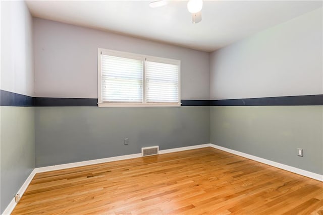 8224 Linden Dr, Prairie Village, KS 66208 - unfurnished room with wood finished floors and a ceiling fan