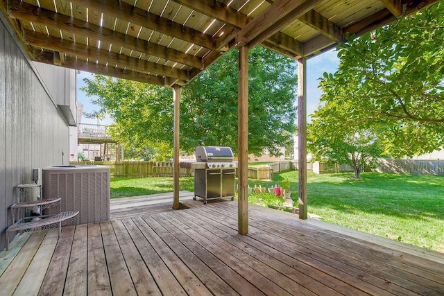 31241 W 172nd Ter, Gardner, KS 66030 - deck featuring a fenced backyard and a grill
