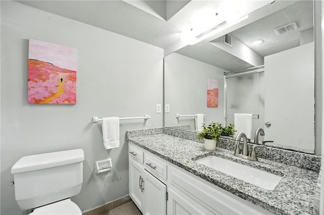 12704 W 110th Ter, Overland Park, KS 66210 - full bathroom featuring vanity, a stall shower, and tile patterned flooring
