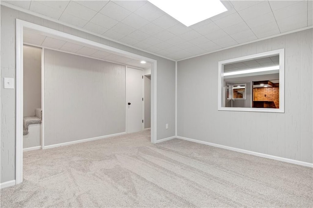 11016 W 96th Ter, Overland Park, KS 66214 - below grade area featuring carpet floors and wood walls