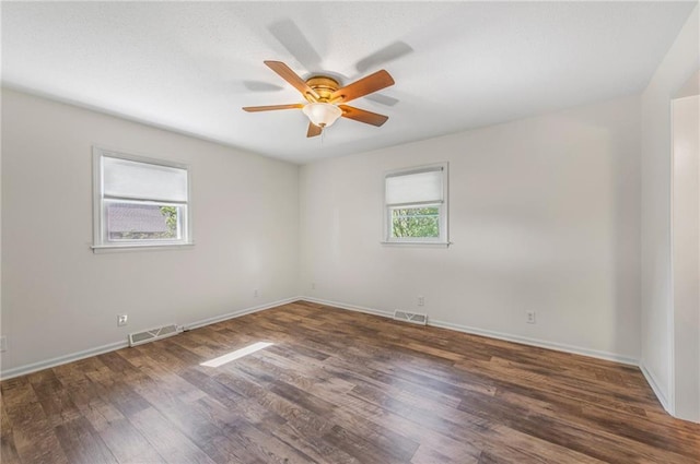 38 Hillcrest Dr, Platte City, MO 64079 - spare room featuring wood finished floors and ceiling fan