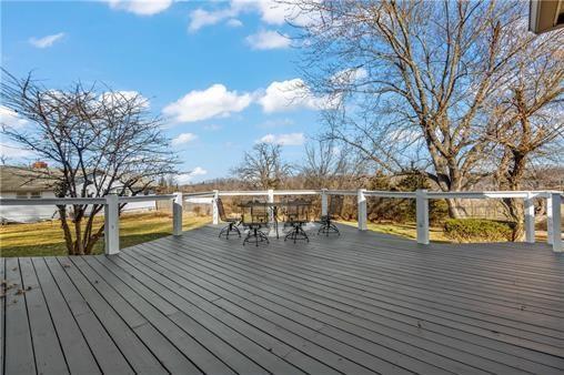 2517 Red Bridge Ter, Kansas City, MO 64131 - wooden deck featuring outdoor dining space