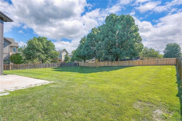 12337 Gillette St, Overland Park, KS 66213 - fenced backyard with a patio area