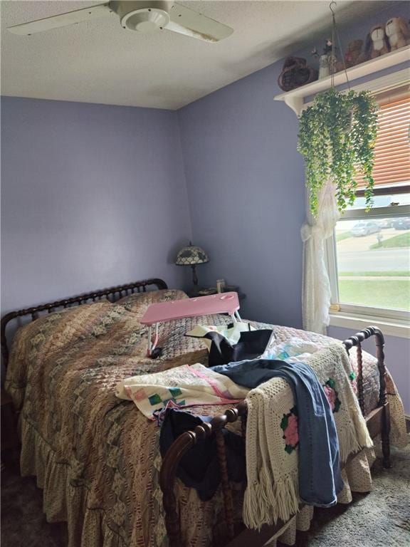 505 E Harold St, Olathe, KS 66061 - carpeted bedroom with ceiling fan