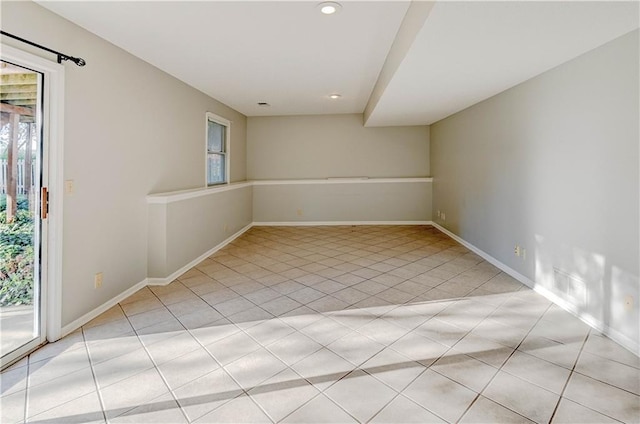6236 W 156th St, Overland Park, KS 66223 - spare room with light tile patterned floors and recessed lighting