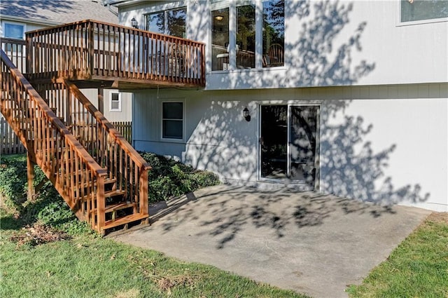 6236 W 156th St, Overland Park, KS 66223 - entrance to property with a patio area and a deck
