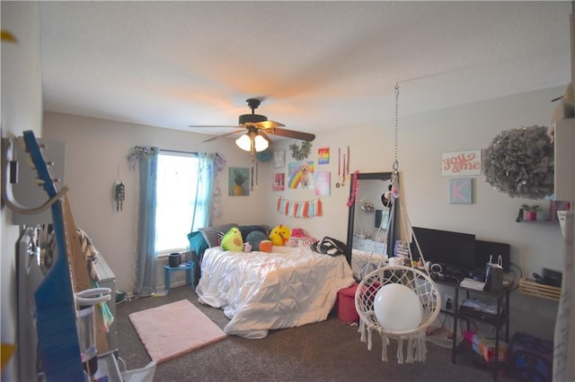 1207 SW 9th St, Oak Grove, MO 64075 - carpeted bedroom with a ceiling fan