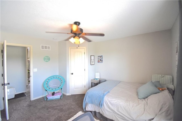 1207 SW 9th St, Oak Grove, MO 64075 - carpeted bedroom with a closet and a ceiling fan