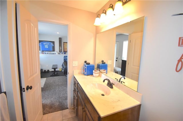 1207 SW 9th St, Oak Grove, MO 64075 - bathroom featuring vanity and tile patterned flooring