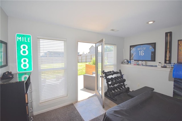 1207 SW 9th St, Oak Grove, MO 64075 - living area with tile patterned flooring