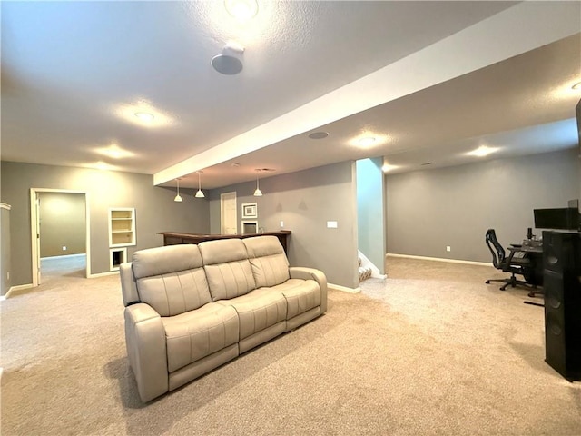 4531 Anderson St, Shawnee, KS 66226 - carpeted cinema room featuring baseboards