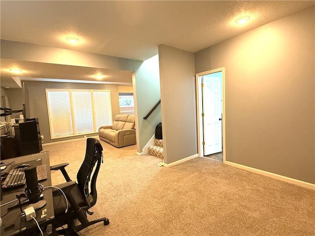 4531 Anderson St, Shawnee, KS 66226 - office space with carpet and a textured ceiling