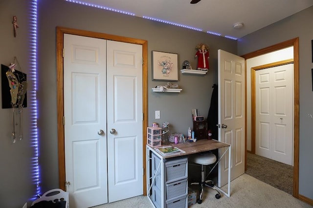 127 Hondo St, Lathrop, MO 64465 - view of carpeted home office