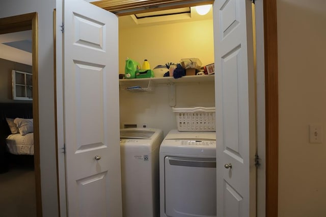 127 Hondo St, Lathrop, MO 64465 - laundry room featuring washer and clothes dryer