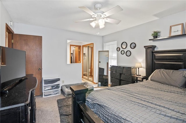 11579 Earnshaw St, Overland Park, KS 66210 - bedroom with carpet and ceiling fan
