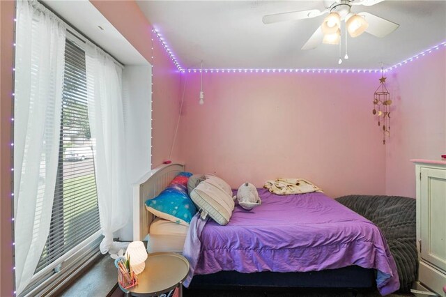 11579 Earnshaw St, Overland Park, KS 66210 - bedroom with ceiling fan