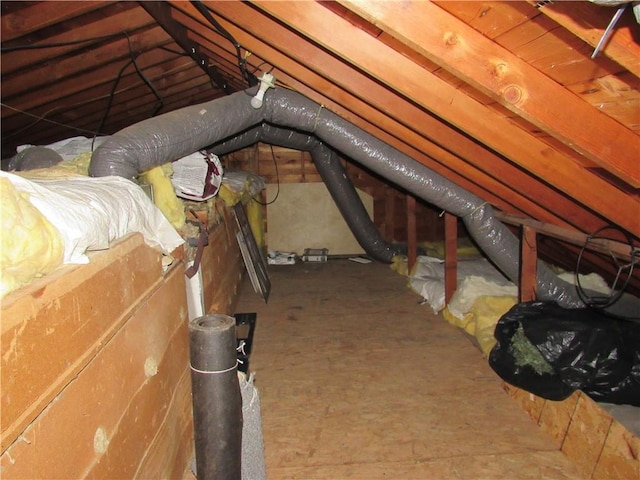 706 W 10th St, Sedalia, MO 65301 - view of unfinished attic