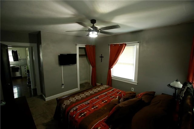 383 E Broadway St, Peculiar, MO 64078 - carpeted bedroom with a ceiling fan