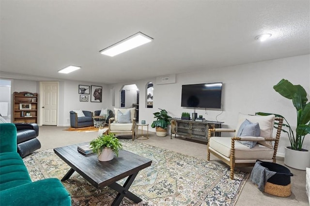1803 N Jeter Rd, Raymore, MO 64083 - living room with carpet floors