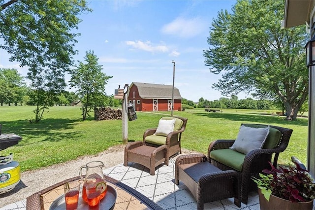 1803 N Jeter Rd, Raymore, MO 64083 - view of patio / terrace featuring an outdoor structure