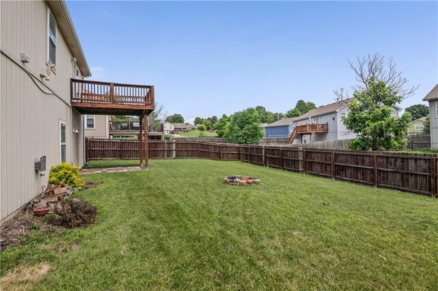 913 N Cochise Ave, Independence, MO 64056 - fenced backyard with a deck