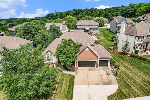 5713 NE Sapphire Ct, Lees Summit, MO 64064 - aerial perspective of suburban area