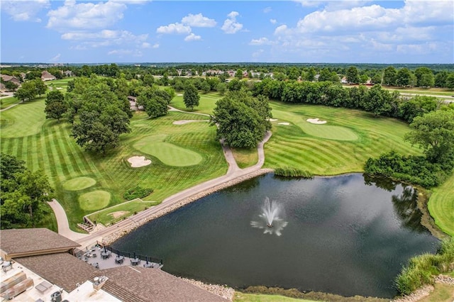 5713 NE Sapphire Ct, Lees Summit, MO 64064 - aerial view of a local golf course and a nearby body of water