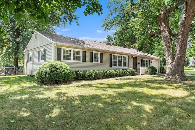 8201 W 89th St, Overland Park, KS 66212 - ranch-style house with an attached garage and board and batten siding