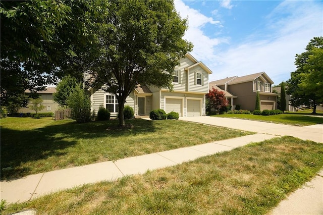 17586 W 161st St, Olathe, KS 66062 - view of front facade featuring a garage, driveway, and a front yard