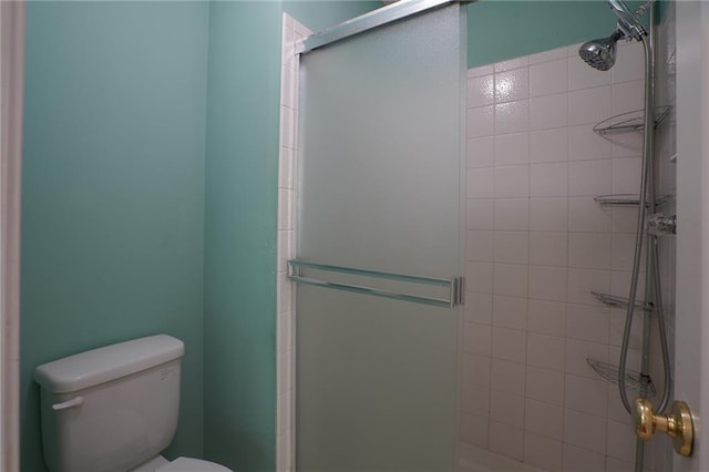 17586 W 161st St, Olathe, KS 66062 - bathroom featuring toilet and a shower stall