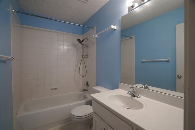 17586 W 161st St, Olathe, KS 66062 - full bathroom with shower / washtub combination, a textured ceiling, and vanity