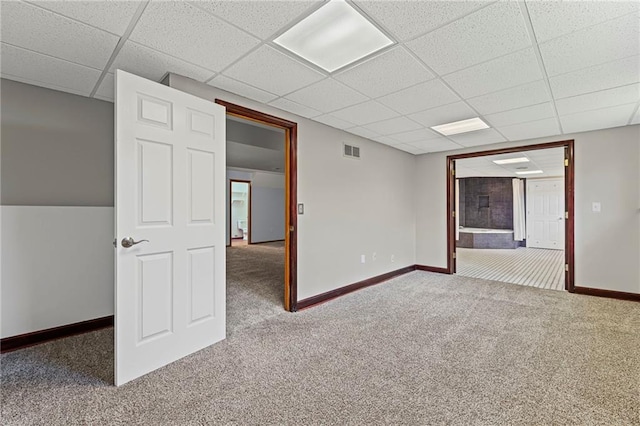 12324 S Clinton St, Olathe, KS 66061 - carpeted spare room featuring a drop ceiling