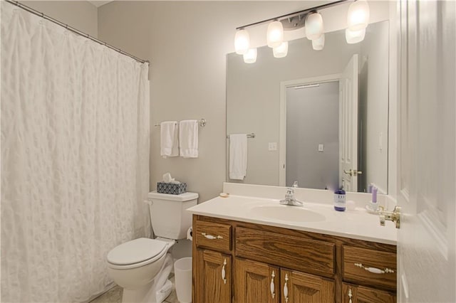 908 Pca Rd, Warrensburg, MO 64093 - full bath with vanity, curtained shower, and tile patterned floors