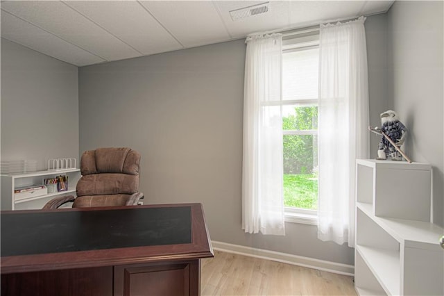 908 Pca Rd, Warrensburg, MO 64093 - office area featuring light wood finished floors and baseboards