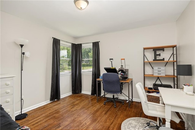 1304 S 39th St, Saint Joseph, MO 64507 - home office featuring wood finished floors and baseboards