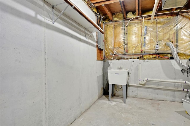 12303 W 105th Ter, Overland Park, KS 66215 - unfinished basement featuring a sink