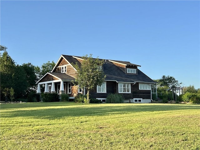11320 Reno Rd, Oskaloosa, KS 66066 - view of front of home featuring a front lawn