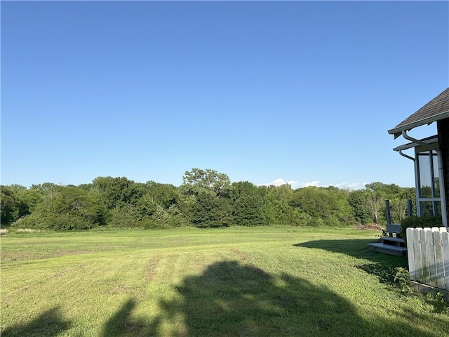 11320 Reno Rd, Oskaloosa, KS 66066 - view of green lawn with a view of trees