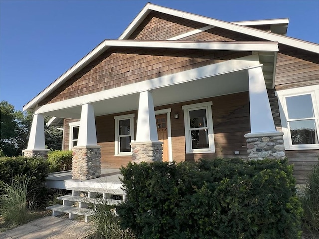 11320 Reno Rd, Oskaloosa, KS 66066 - view of front of home with covered porch
