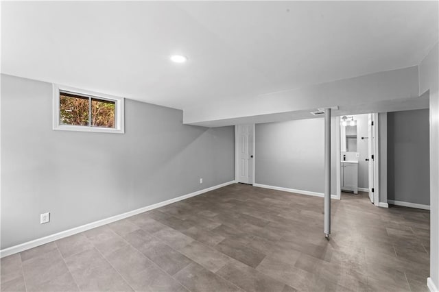 26 Misty Springs Cir, Platte City, MO 64079 - below grade area featuring recessed lighting and baseboards