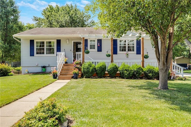 300 NE R D Mize Rd, Blue Springs, MO 64014 - view of front of home with a front yard